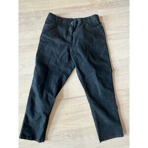 Blair Women’s‎ Size 18 Petite Black Jeans Elastic Waist, Front Zipper, Pockets
